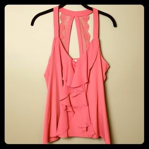 NWT Lauren Conrad Coral Racerback